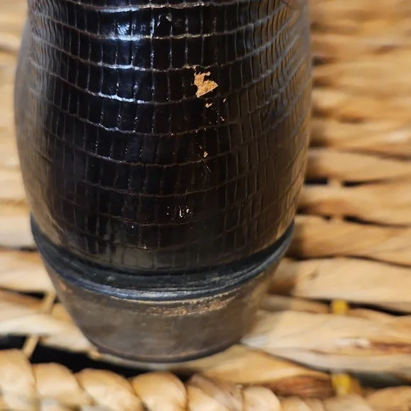 Vintage Diamond J Leather Mens Western Cowboy Boots Sz. 8 EE Wide - Picture 14 of 16